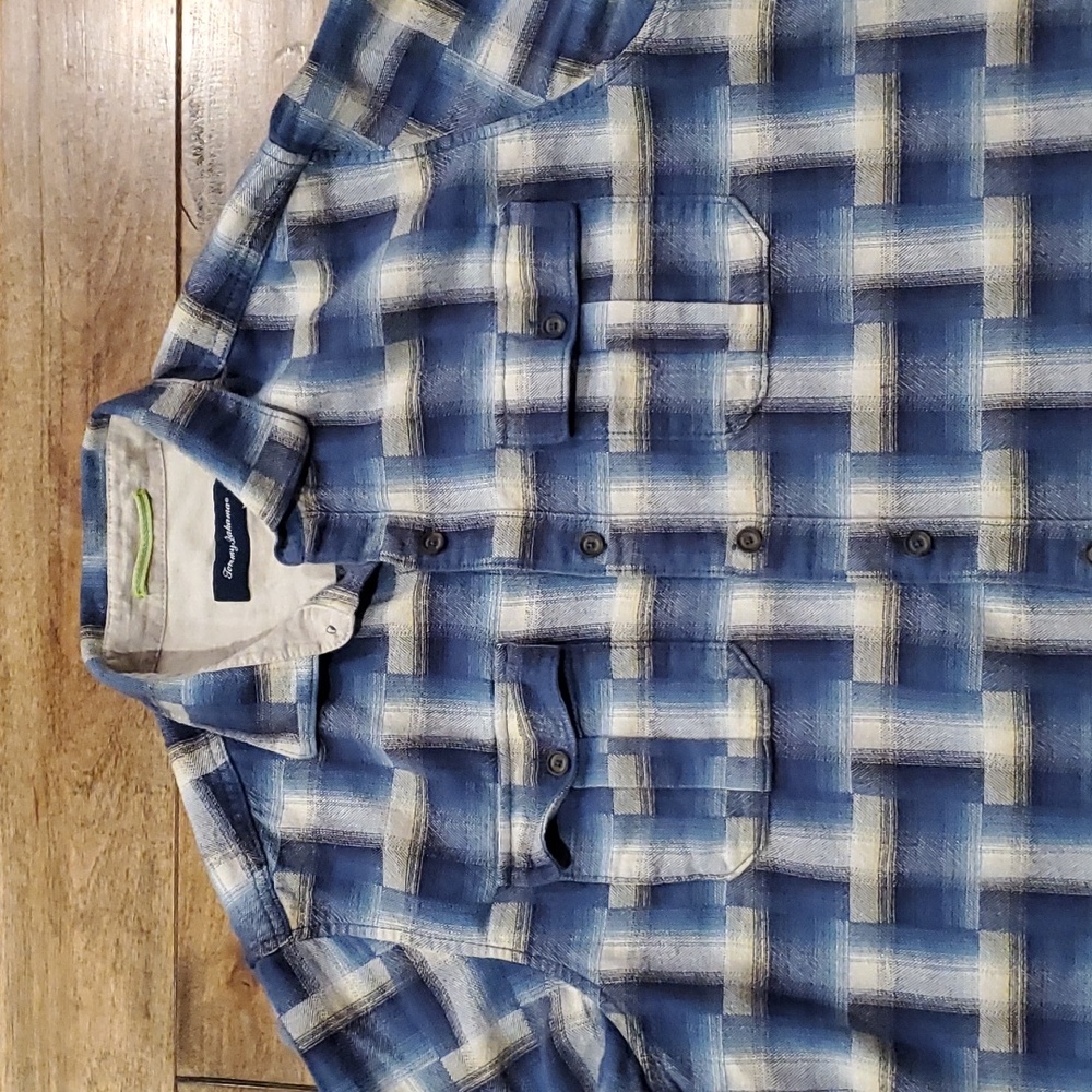 Men's‎ Tommy Bahama Boogie plaid flannel shirt medium